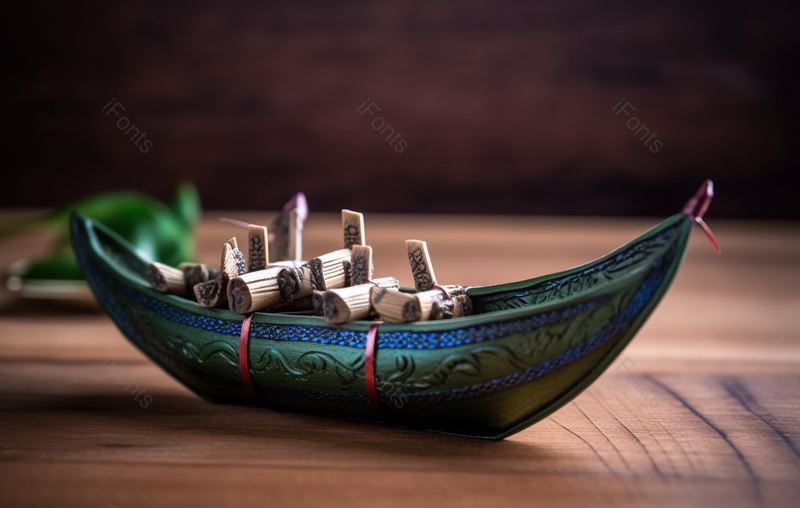 绿色迷你龙舟工艺品摄影图,高清,摄影图,摄影图片,图片大全,摄影图免费下载